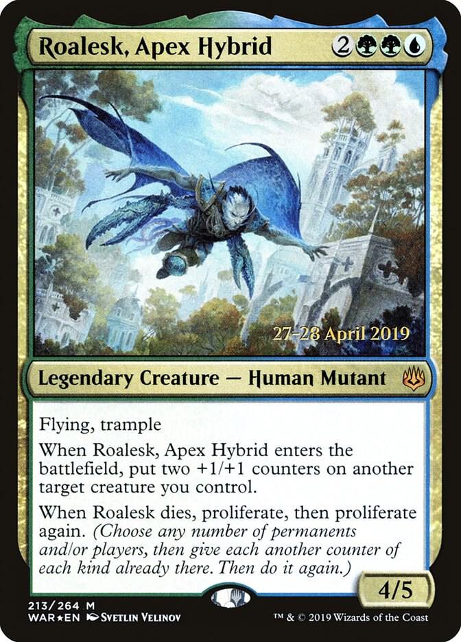 Roalesk, Apex Hybrid 213 card from Prerelease Cards