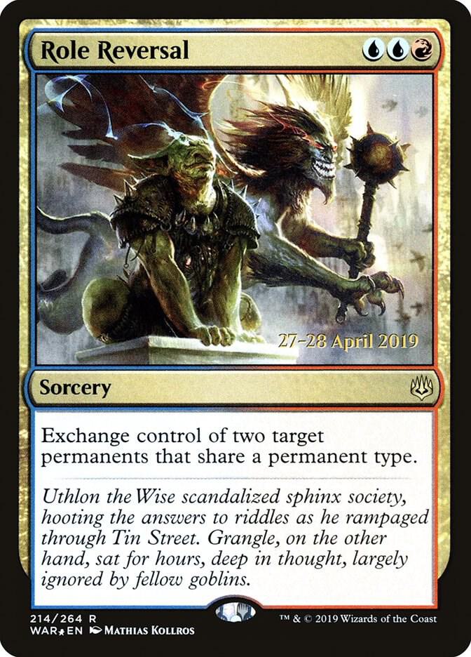 Role Reversal 214 card from Prerelease Cards