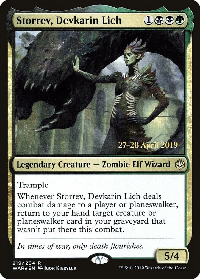 Storrev, Devkarin Lich 219 card from Prerelease Cards