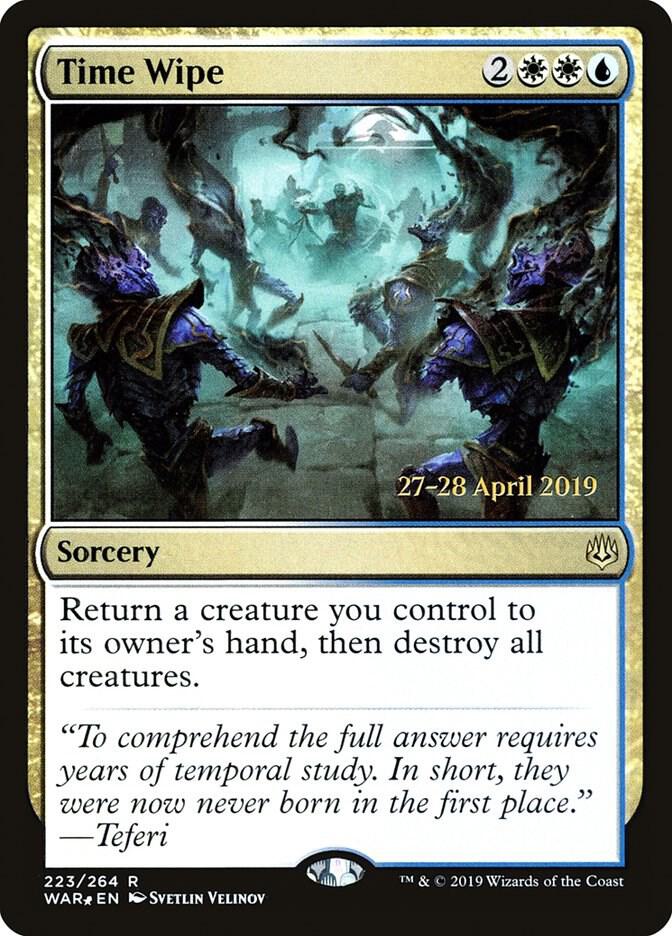 Time Wipe 223 card from Prerelease Cards
