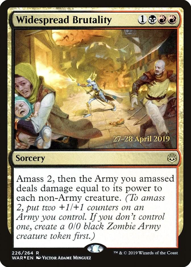 Widespread Brutality 226 card from Prerelease Cards