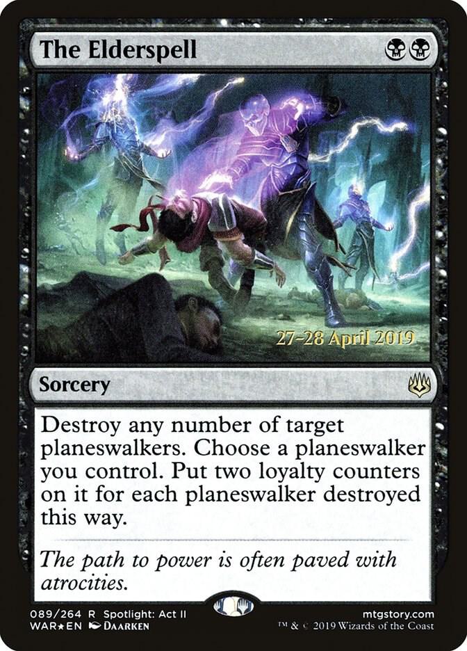 The Elderspell 89 card from Prerelease Cards