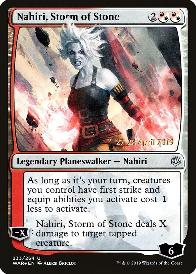 Nahiri, Storm of Stone 233 card from Prerelease Cards
