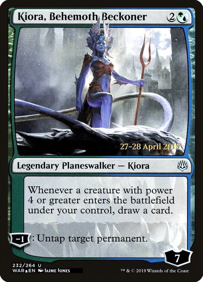 Kiora, Behemoth Beckoner 232 card from Prerelease Cards