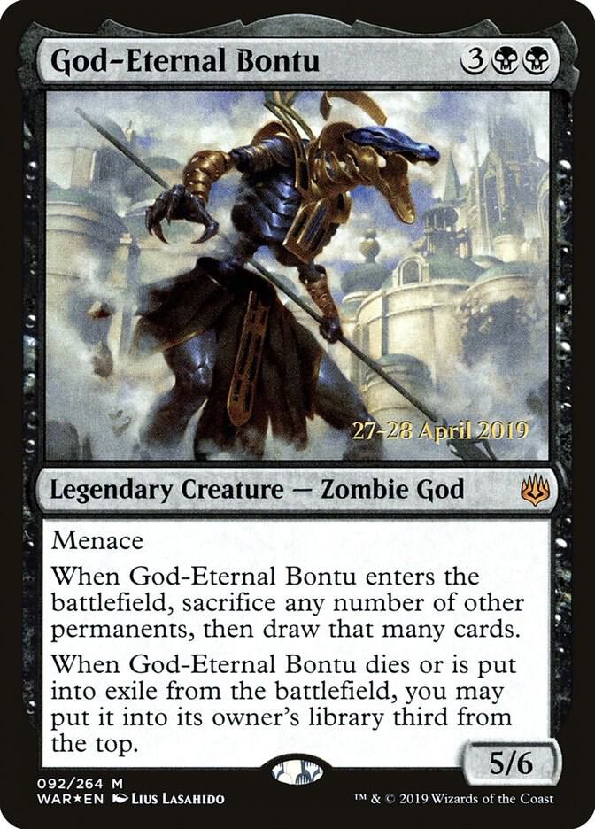 God-Eternal Bontu 92 card from Prerelease Cards