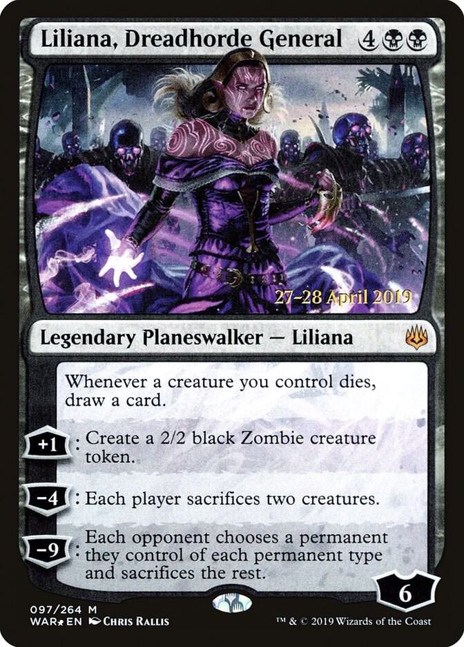Liliana, Dreadhorde General 97 card from Prerelease Cards