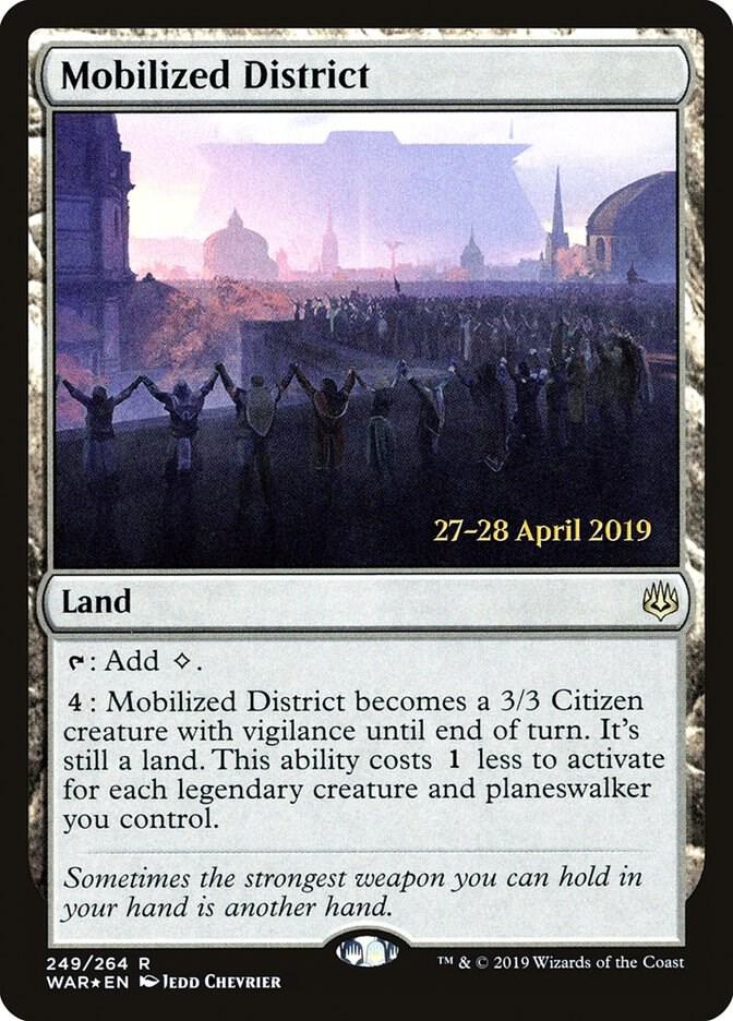 Mobilized District 249 card from Prerelease Cards