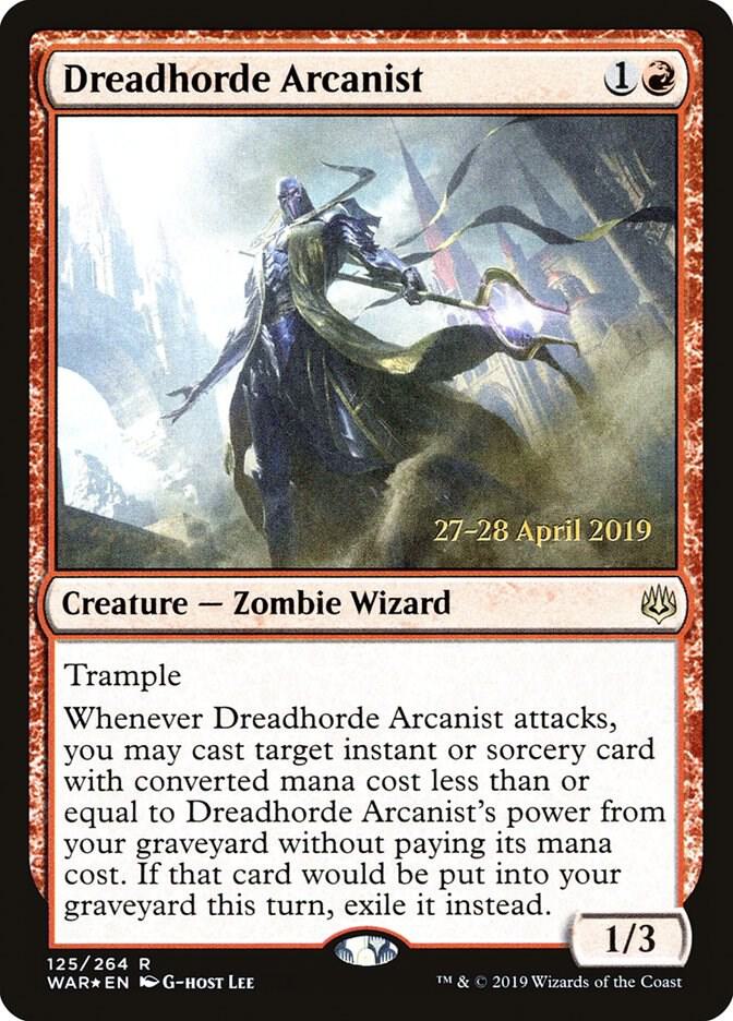 Dreadhorde Arcanist 125 card from Prerelease Cards