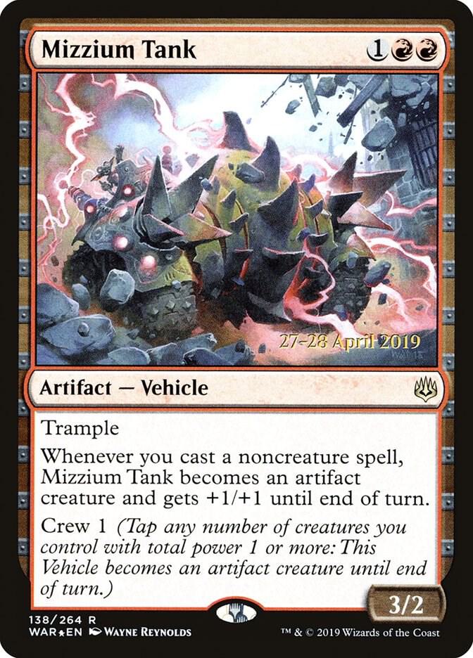 Mizzium Tank 138 card from Prerelease Cards