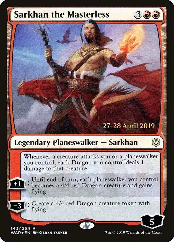 Sarkhan the Masterless 143 card from Prerelease Cards