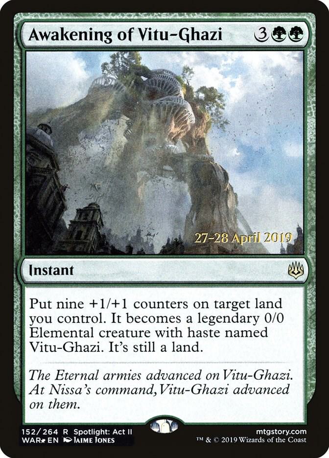 Awakening of Vitu-Ghazi 152 card from Prerelease Cards