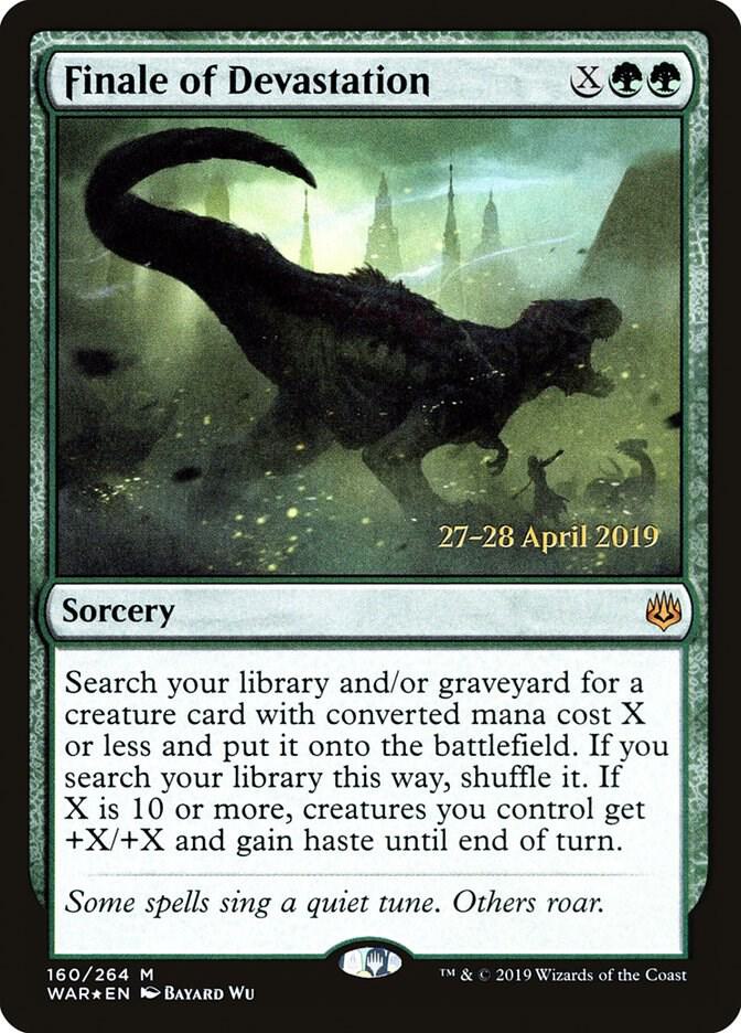 Finale of Devastation 160 card from Prerelease Cards