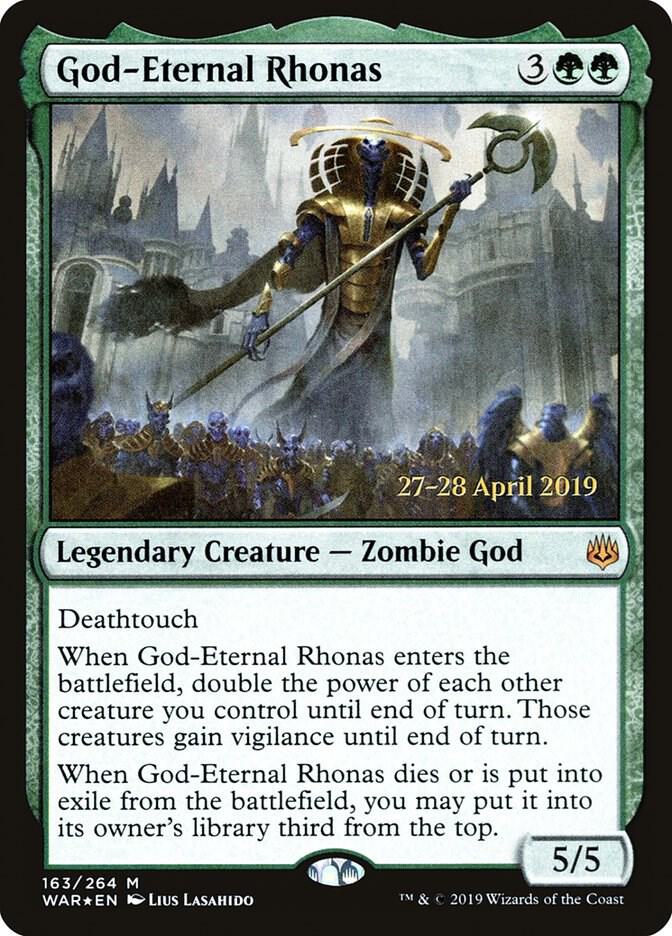 God-Eternal Rhonas 163 card from Prerelease Cards