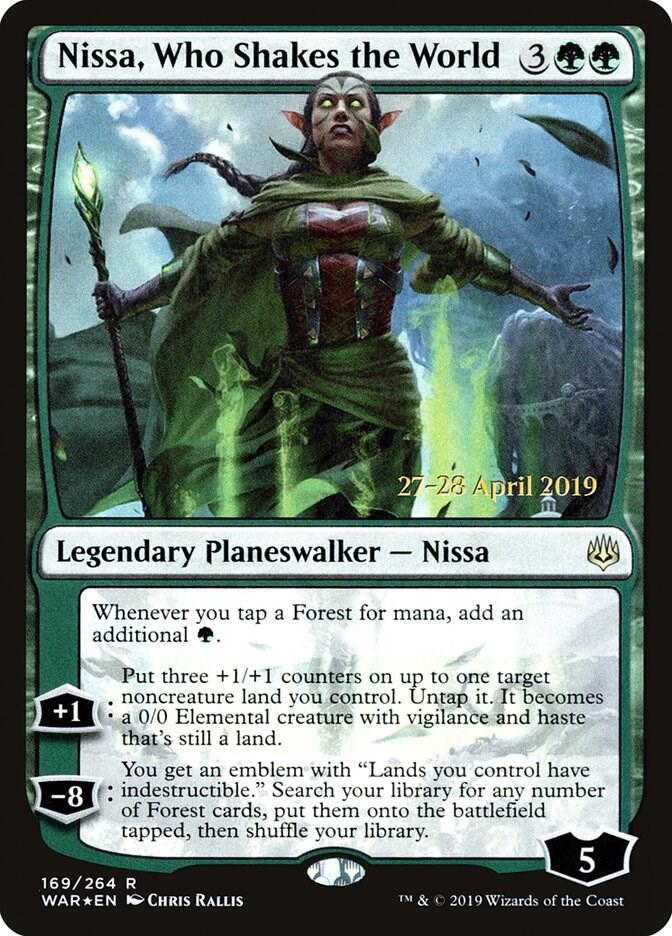 Nissa, Who Shakes the World 169 card from Prerelease Cards