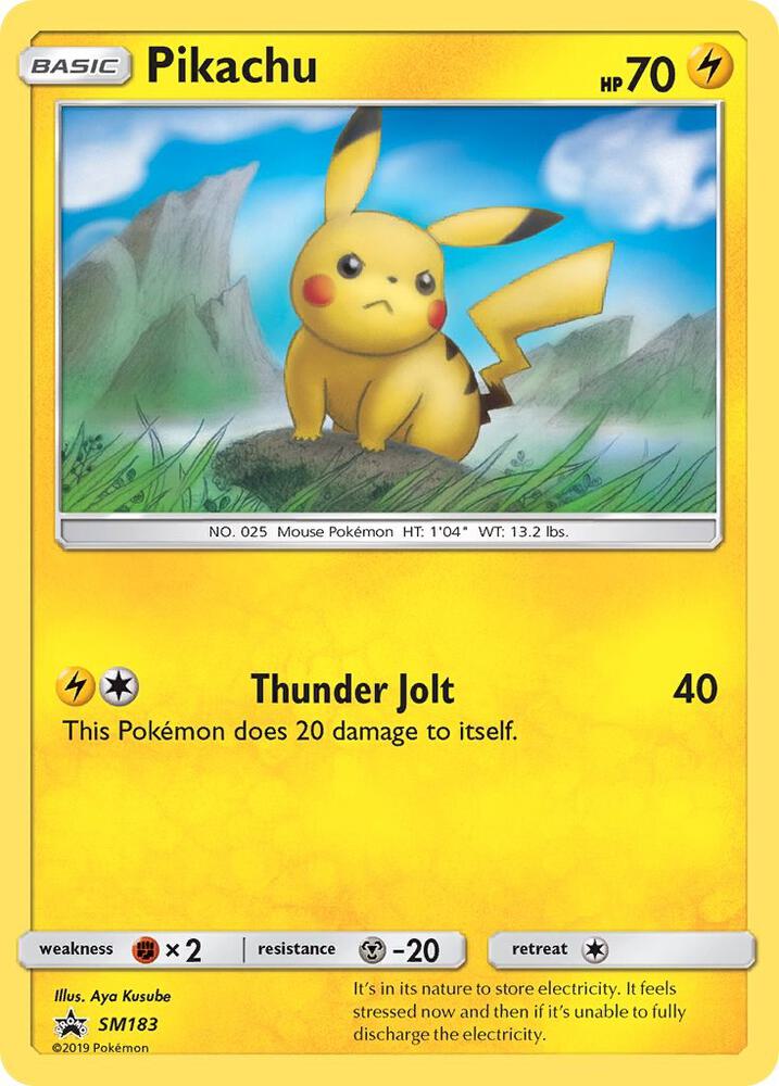 Pikachu SM183 card from SM Promos