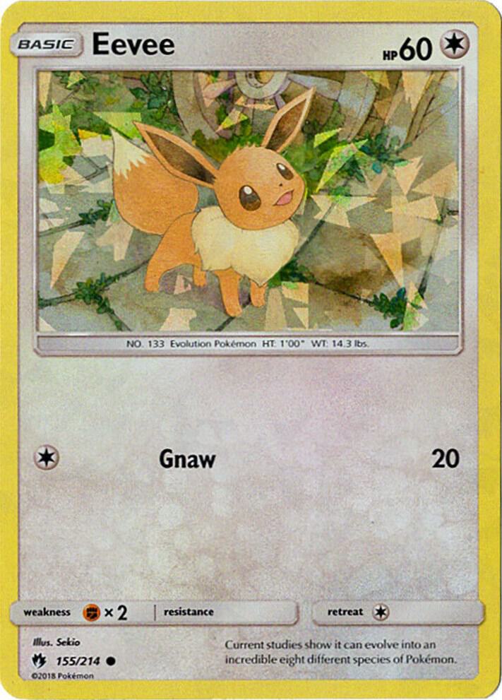 Eevee (Let's Play, Eevee!) (Cracked Ice Holo) 155/214 card from Deck Exclusives