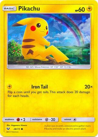 Pikachu - 28/73 (Cracked Ice Holo) 028/073 card from Deck Exclusives