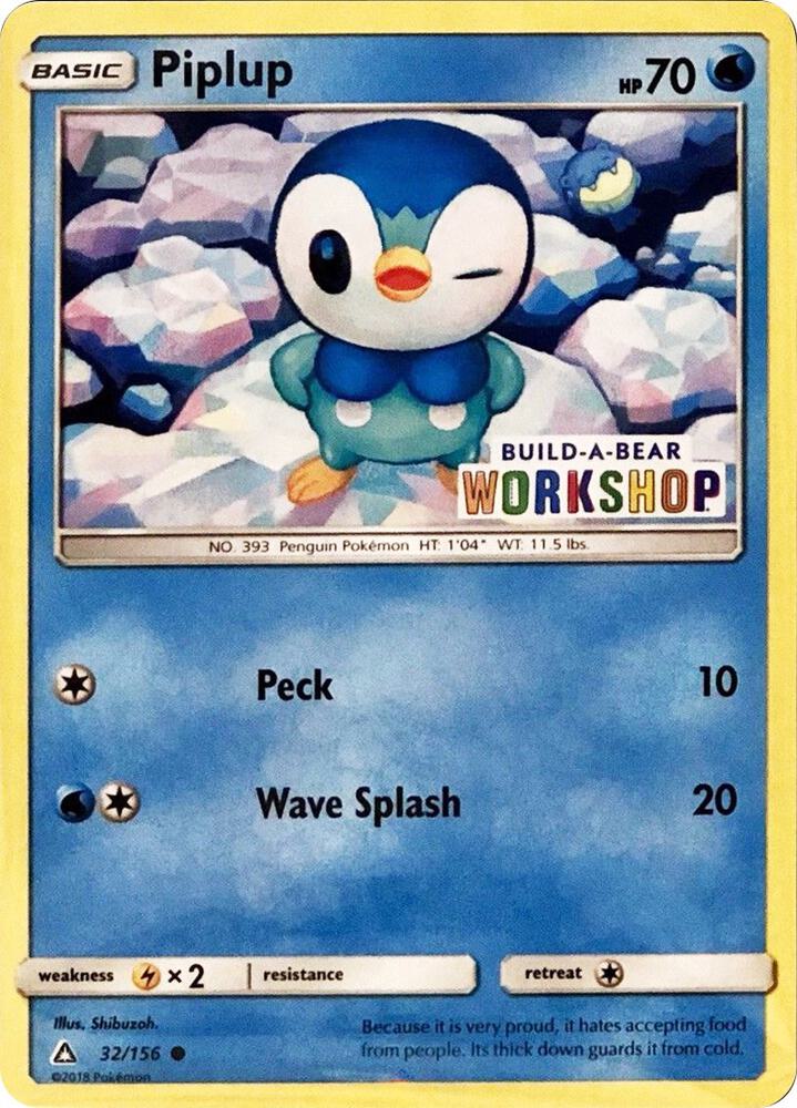 Piplup - 32/156 (Build-A-Bear Workshop Exclusive) 032/156 card from Miscellaneous Cards & Products
