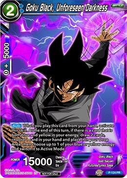 Goku Black, Unforeseen Darkness P-124 card from Promotion Cards