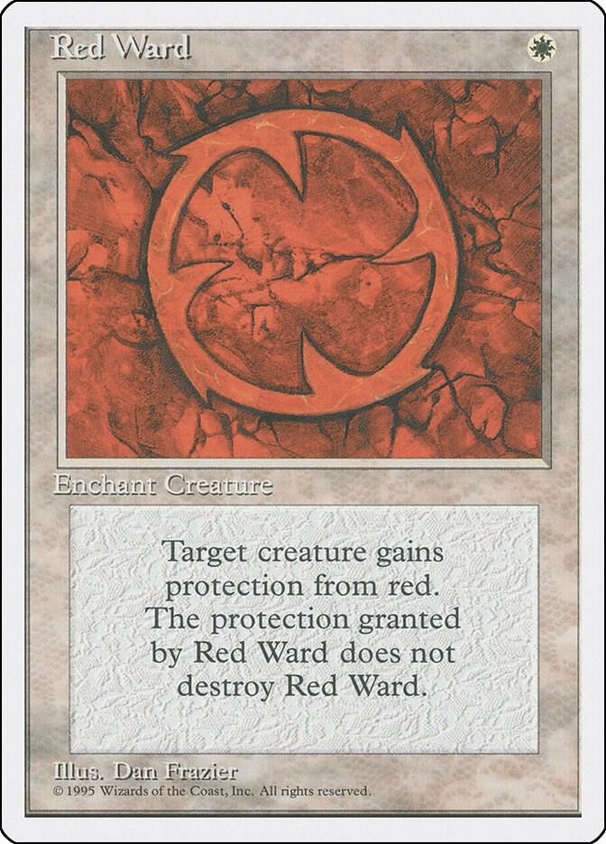 Red Ward card from Fourth Edition