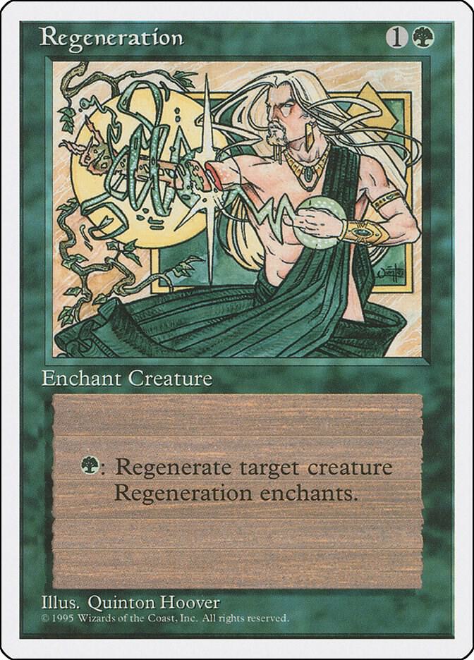 Regeneration card from Fourth Edition