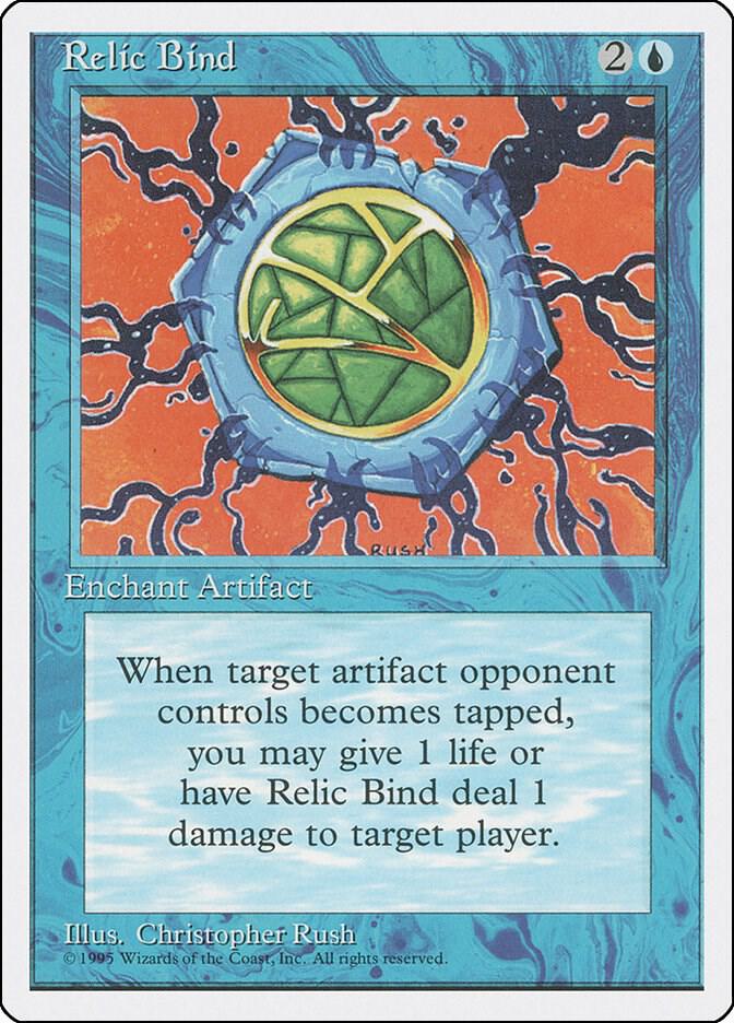 Relic Bind card from Fourth Edition