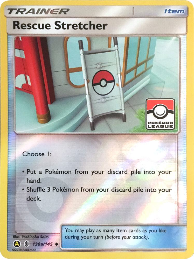Rescue Stretcher (Pokemon League) 130a/145 card from League & Championship Cards