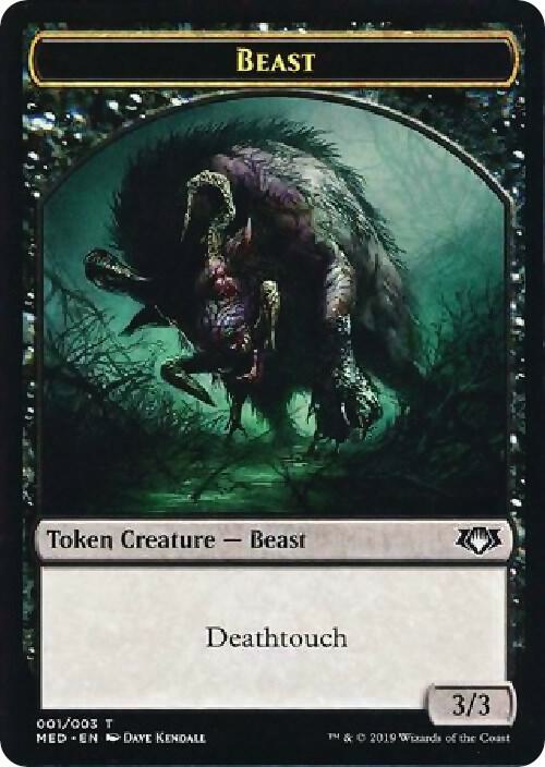 Beast Token 1 card from Mythic Edition: War of the Spark