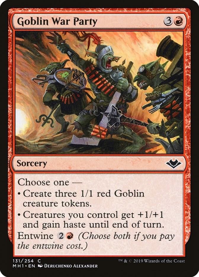Goblin War Party 131 card from Modern Horizons