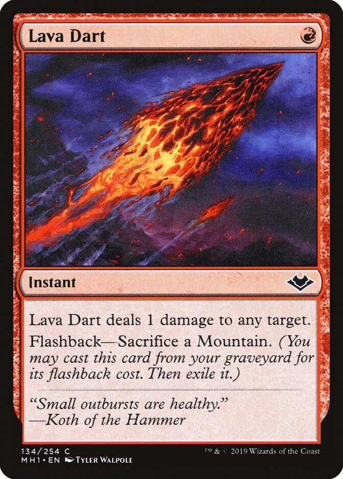 Lava Dart 134 card from Modern Horizons