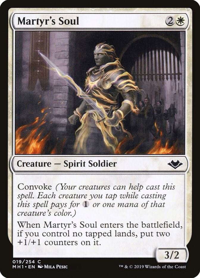 Martyr's Soul 19 card from Modern Horizons