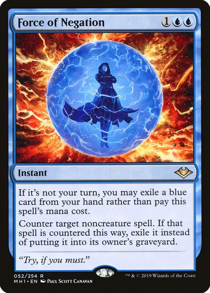 Force of Negation 52 card from Modern Horizons