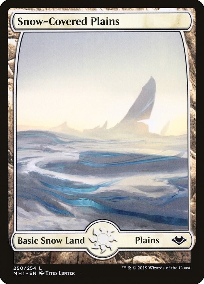 Snow-Covered Plains 250 card from Modern Horizons