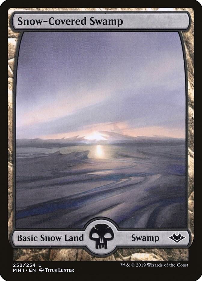 Snow-Covered Swamp 252 card from Modern Horizons