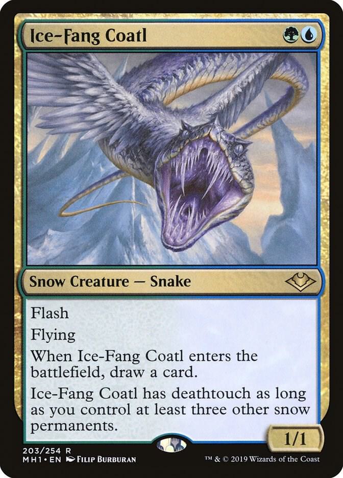 Ice-Fang Coatl 203 card from Modern Horizons