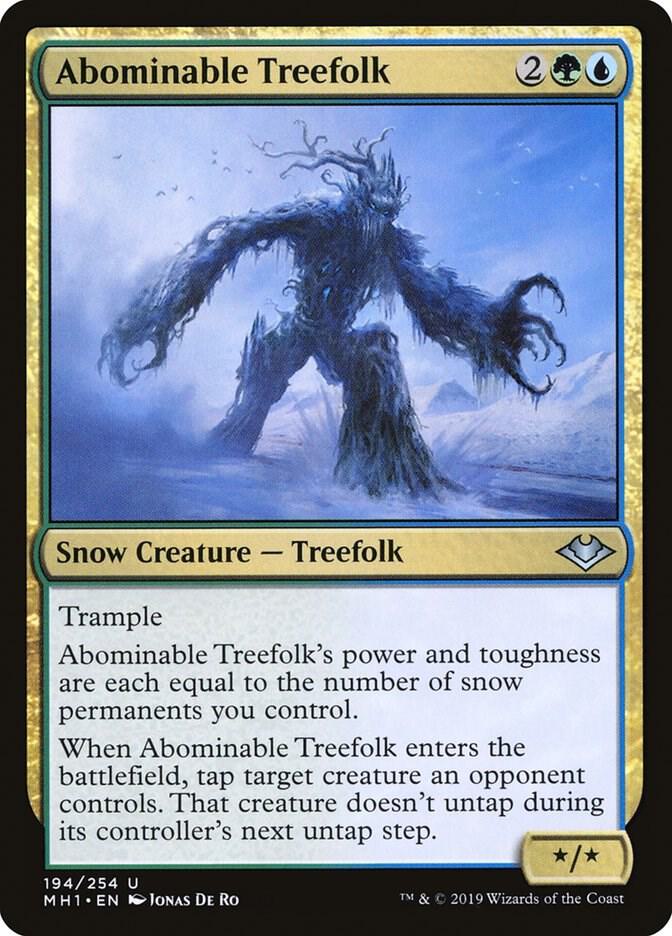 Abominable Treefolk 194 card from Modern Horizons