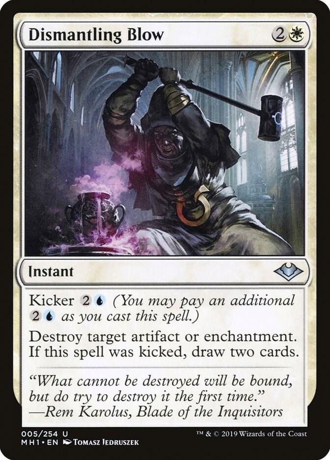 Dismantling Blow 5 card from Modern Horizons