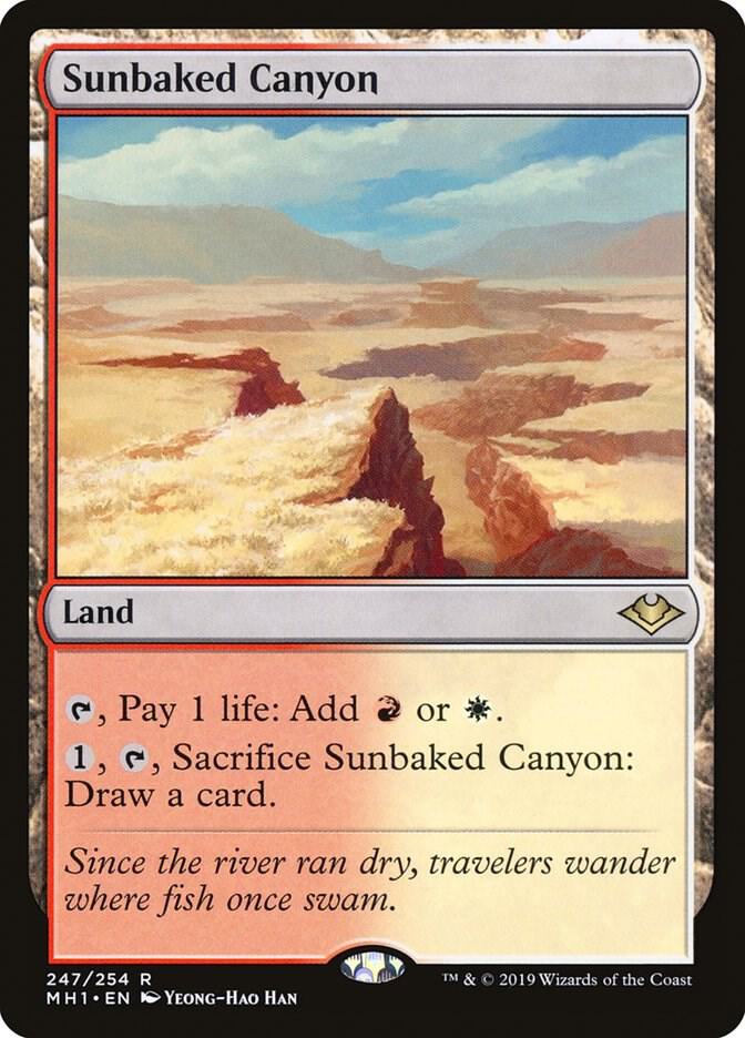 Sunbaked Canyon 247 card from Modern Horizons