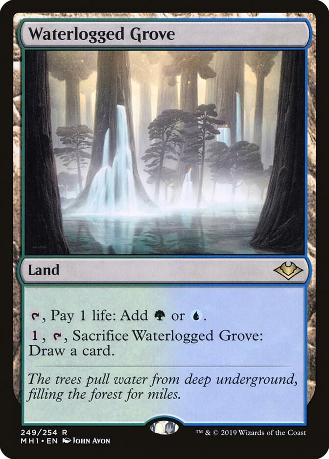 Waterlogged Grove 249 card from Modern Horizons