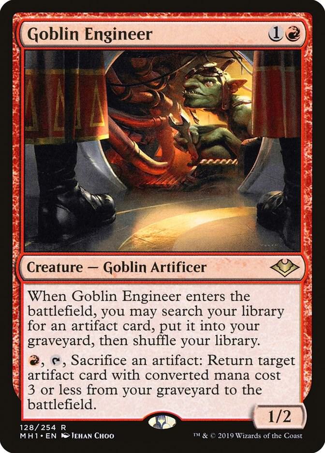 Goblin Engineer 128 card from Modern Horizons