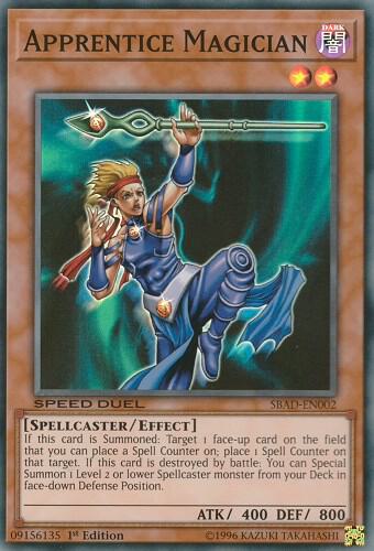 Apprentice Magician SBAD-EN002 card from Speed Duel: Attack from the Deep