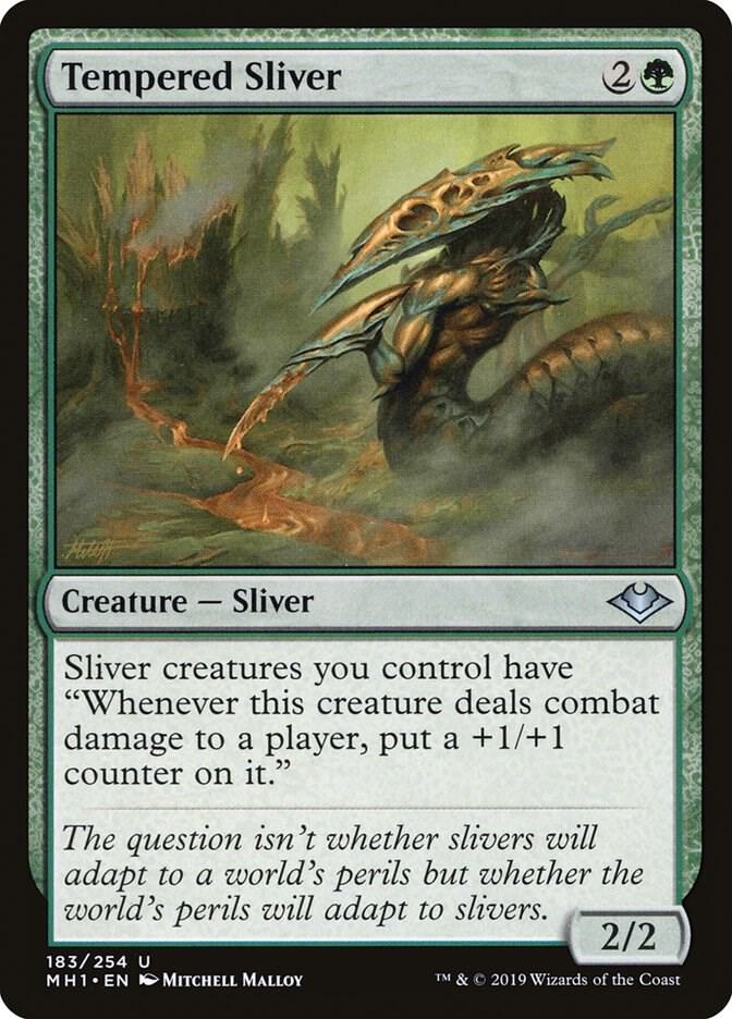 Tempered Sliver 183 card from Modern Horizons
