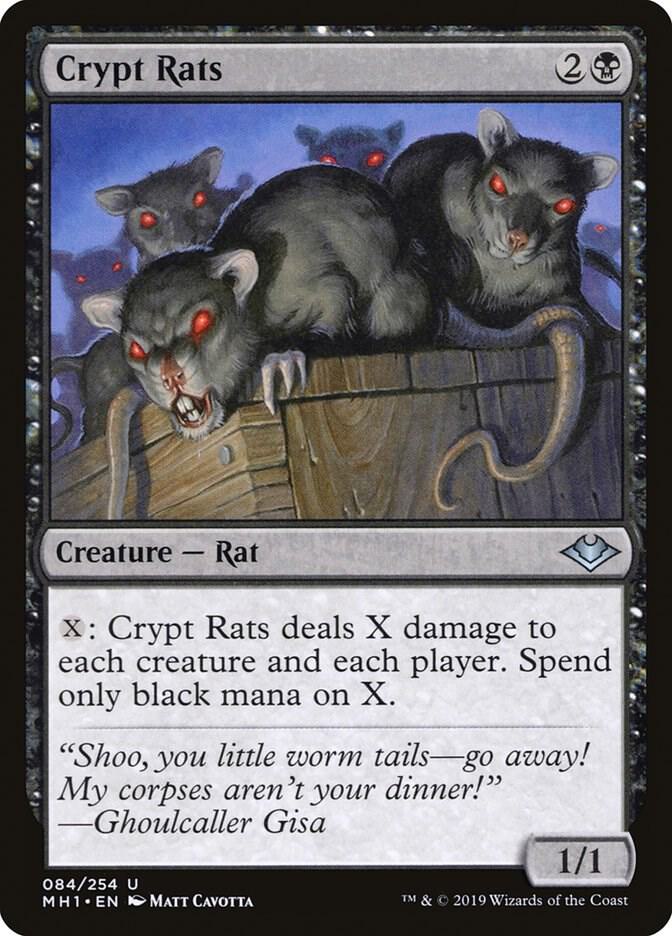 Crypt Rats 84 card from Modern Horizons