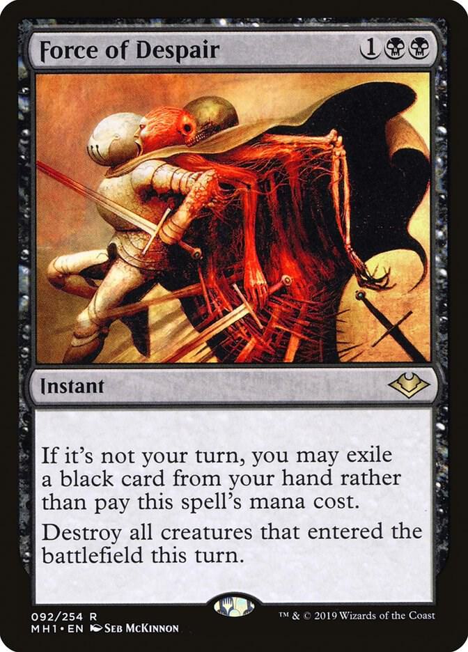 Force of Despair 92 card from Modern Horizons