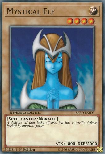 Mystical Elf SBAD-EN003 card from Speed Duel: Attack from the Deep