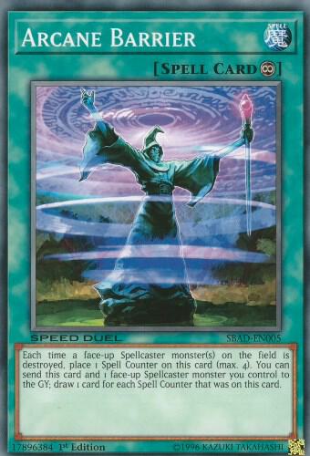 Arcane Barrier SBAD-EN005 card from Speed Duel: Attack from the Deep