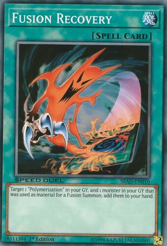 Fusion Recovery SBAD-EN010 card from Speed Duel: Attack from the Deep