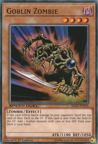 Goblin Zombie SBAD-EN018 card from Speed Duel: Attack from the Deep