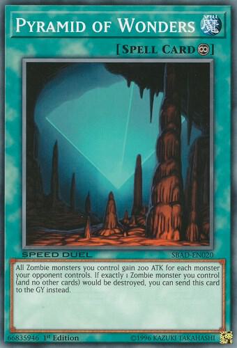 Pyramid of Wonders SBAD-EN020 card from Speed Duel: Attack from the Deep