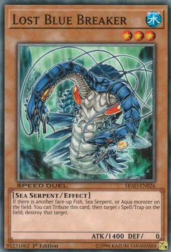 Lost Blue Breaker SBAD-EN026 card from Speed Duel: Attack from the Deep